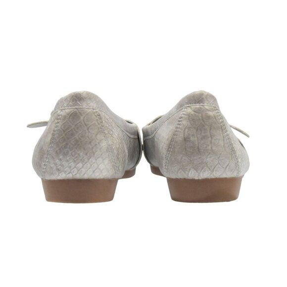 Rampage Loafers Womens 9 Lullaby 2 Silver Snakeskin Pattern Flats - Picture 5 of 7